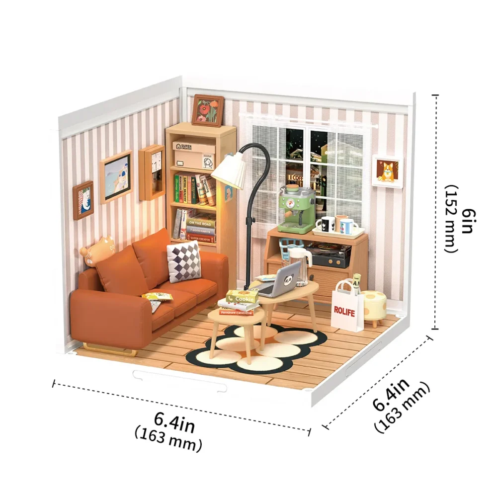 Nendo Addicts - Robotime - Rolife Super Creator Miniature Scene Cozy Living Lounge